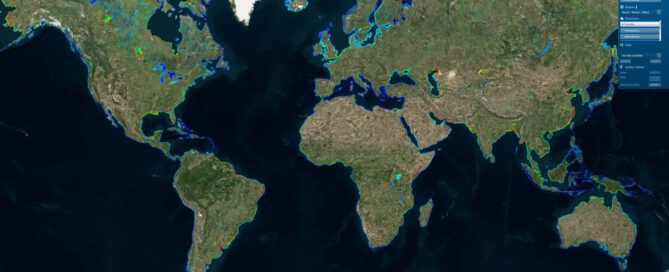 world map for unesco water quality portal