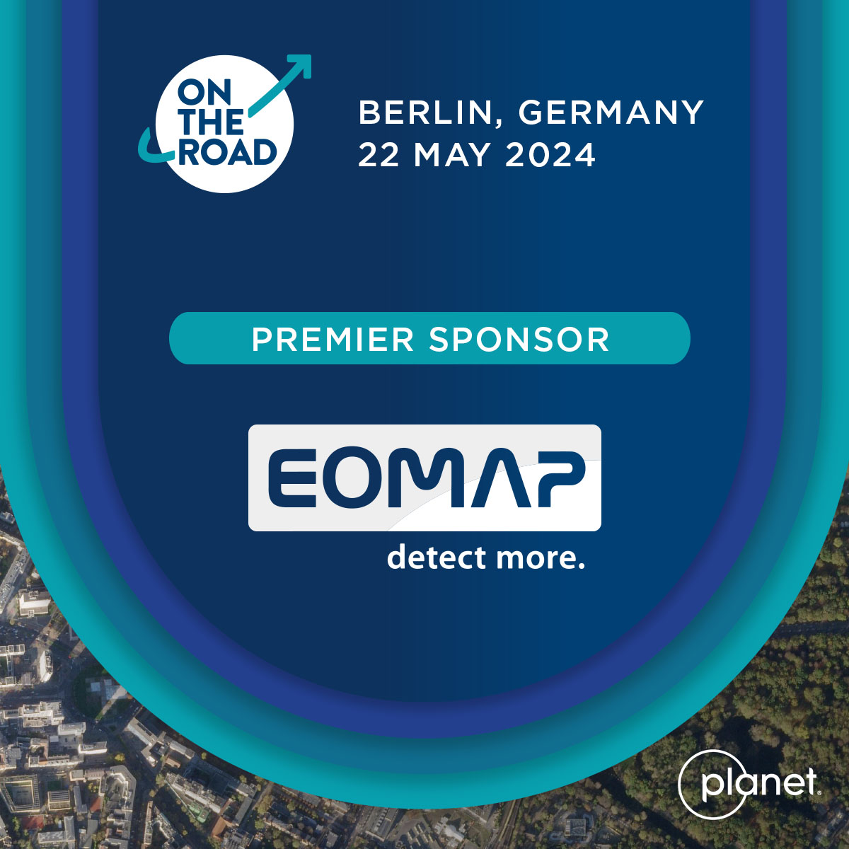 Banner of Planet on the Road event - sponsored by EOMAP