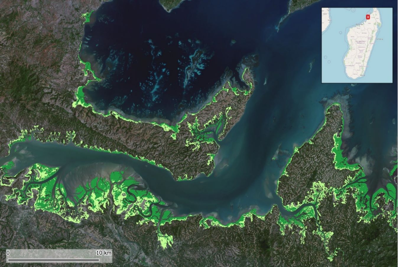 Mangrove map of Madagascar by EOMAP