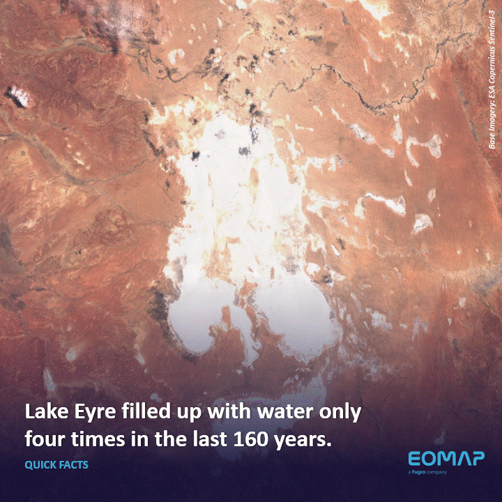 Water Extend of Lake Eyre
