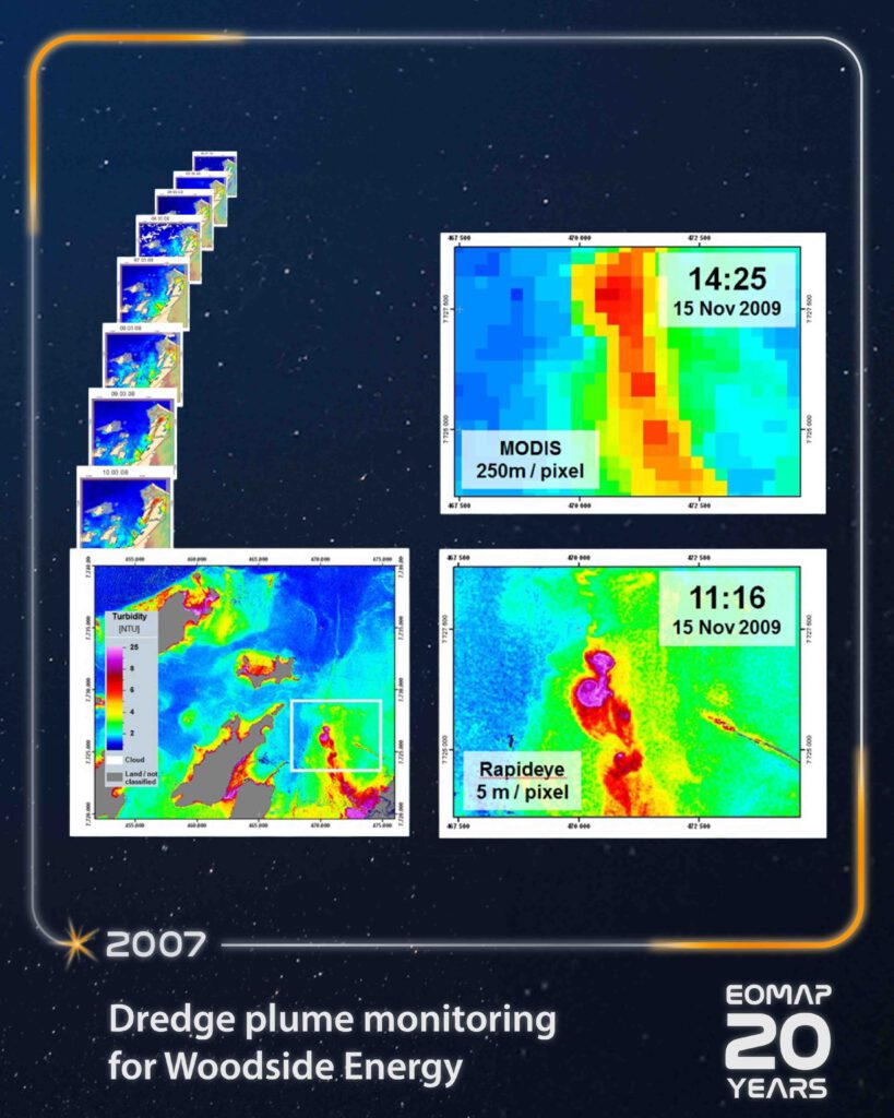 Dredge plume monitoring for Woodside Energy